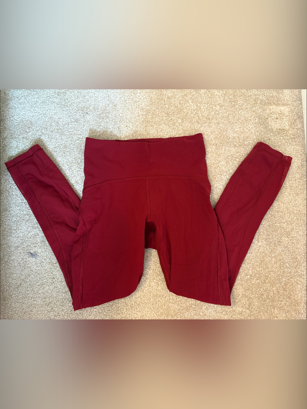 lululemon athletica Maroon High-Waist Leggings